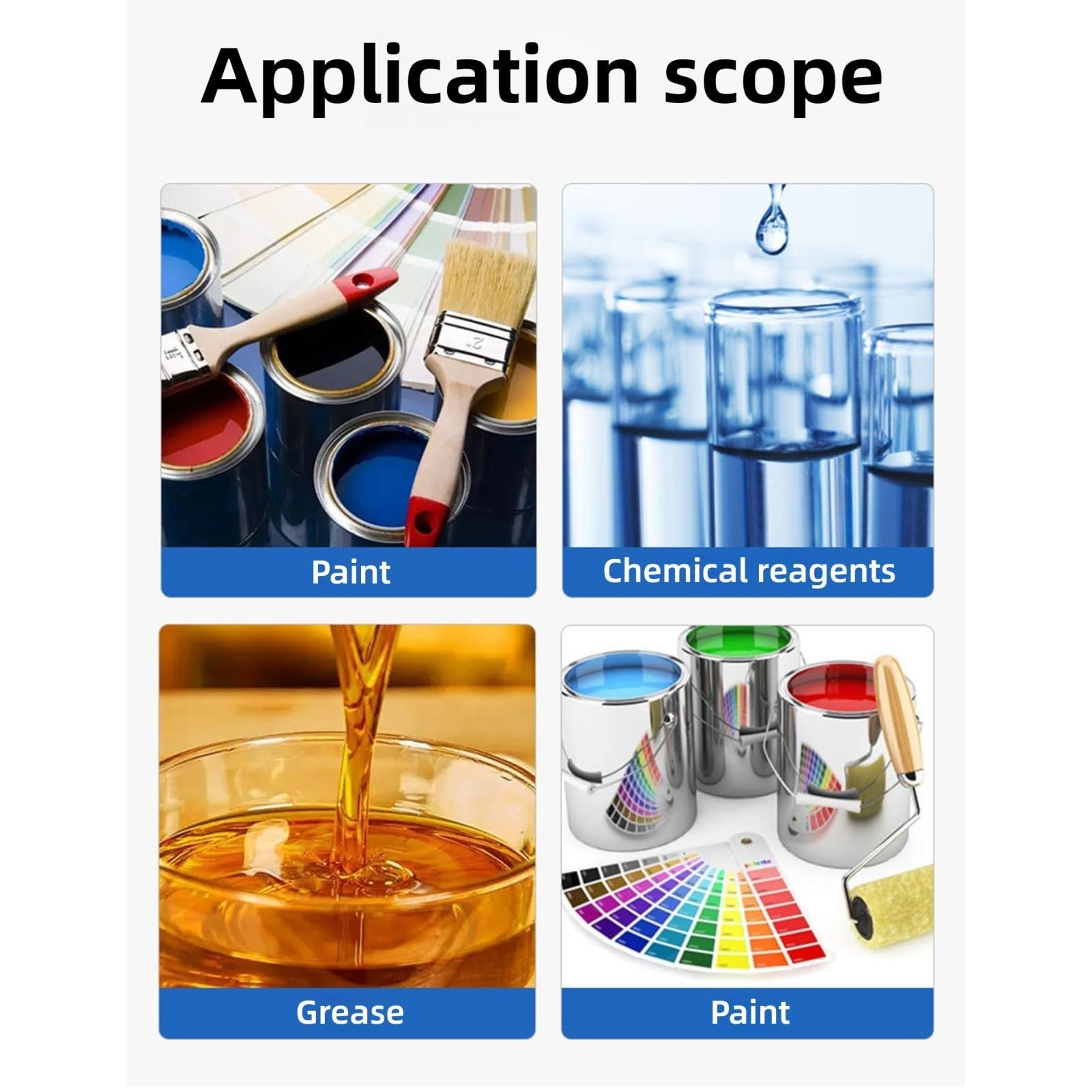Viscosímetro de pintura, comprobador de viscosidad de escritorio con soporte ajustable, capacidad de 100 ml, boquillas, para control de calidad de laboratorio y proyectos de bricolaje