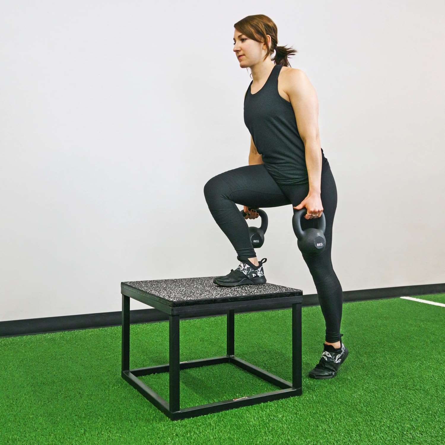 Meister Elite Steel Plyo Jump Boxes for Professional Gyms - Deluxe Set & Individual 12", 18", 24", 30"
