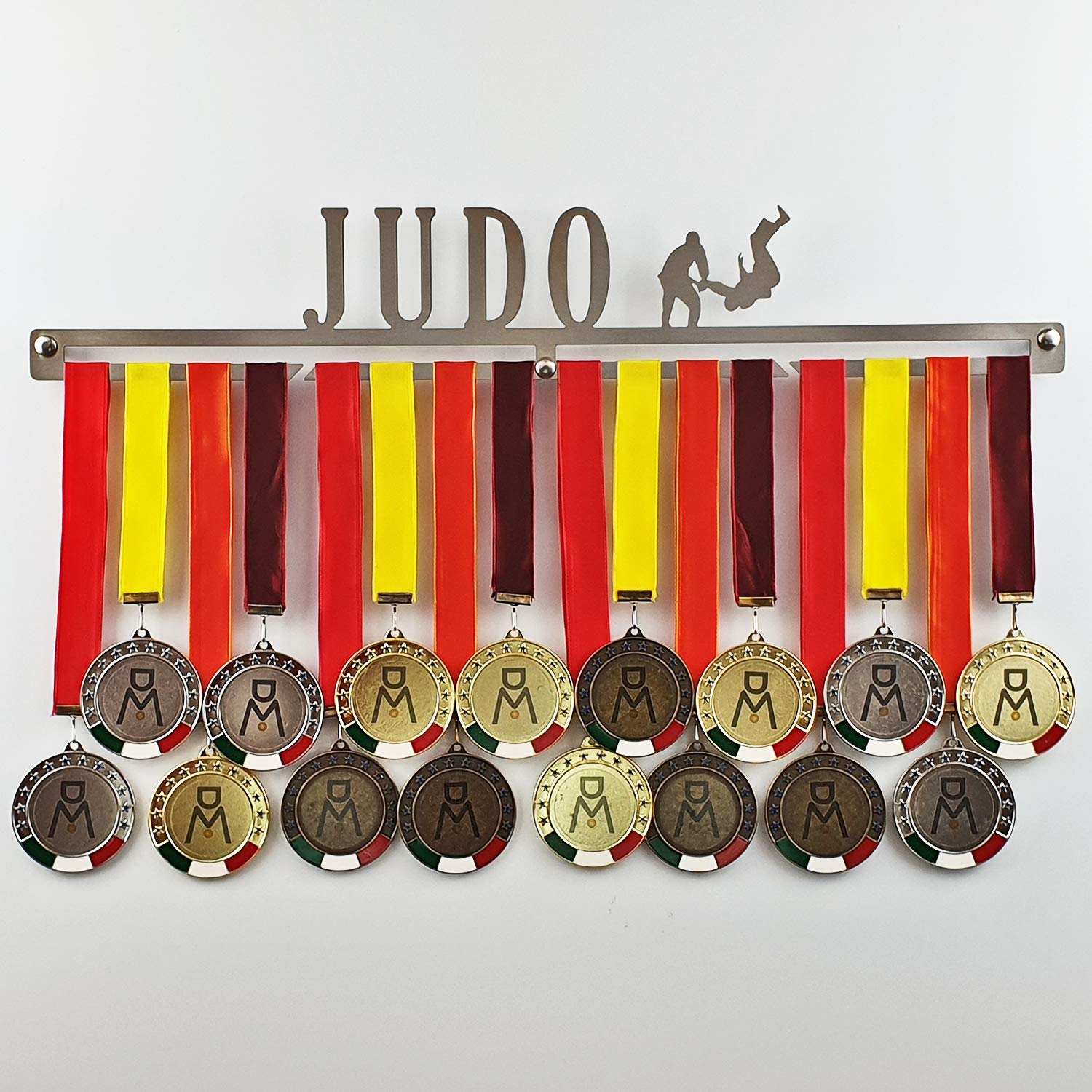 CREATCABIN Porta Medaglie Da Parete In Acrilico - 29x13 Cm, Con Ganci, Per Esporre Medaglie Sportive - Foto 3