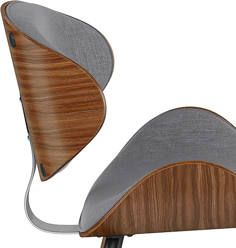 Miniatura 9 de SIMPLIHOME Marana - Silla de comedor moderna de mediados de siglo en tela de aspecto de lino gris requiere montaje completo