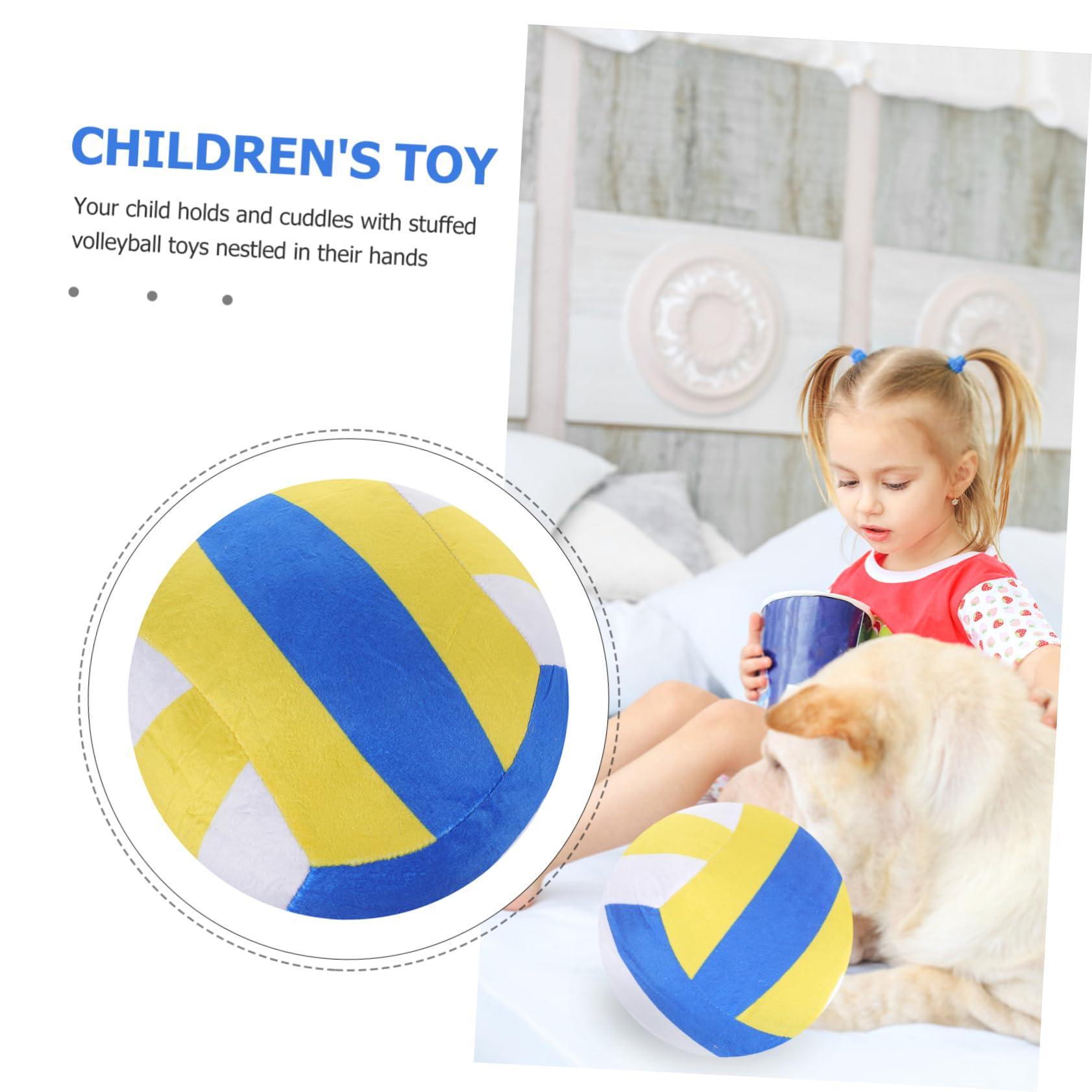 Juguete de Peluche de Voleibol para Decoración de Sofá y para Fiestas Deportivos