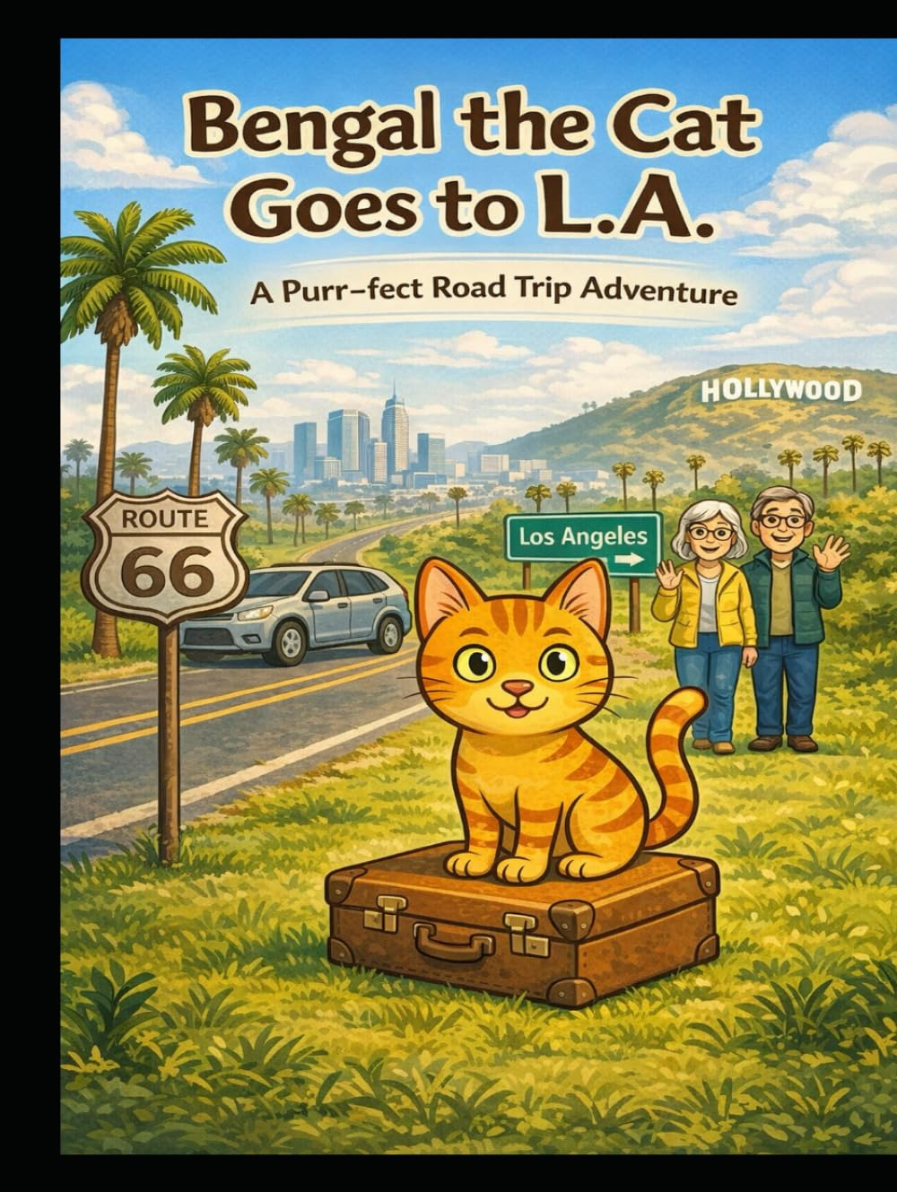 Bengal the Cat goes to LA: A silly adorable road trip story for kids who love