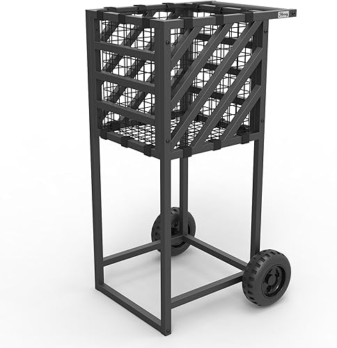 Miniatura 2 de Murray Sporting Goods Carrito de práctica de béisbol y sóftbol - Carrito de pelota resistente con ruedas, portador de bolas de gran capacidad para