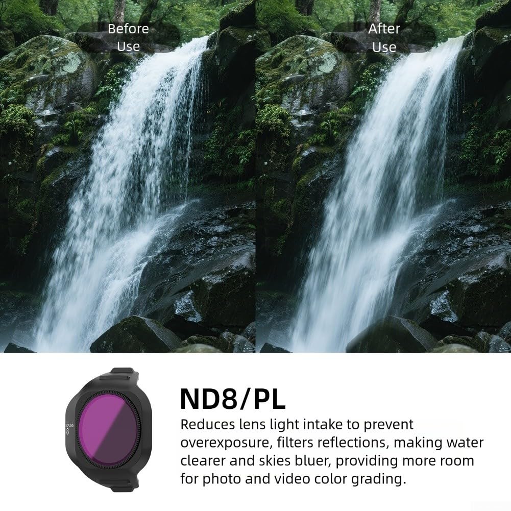 Zestaw filtrów ND CPL i UV do DJI dla MINI 5 Pro, aby zmniejszyć ekspozycję na światło i poprawić obraz w fotografii