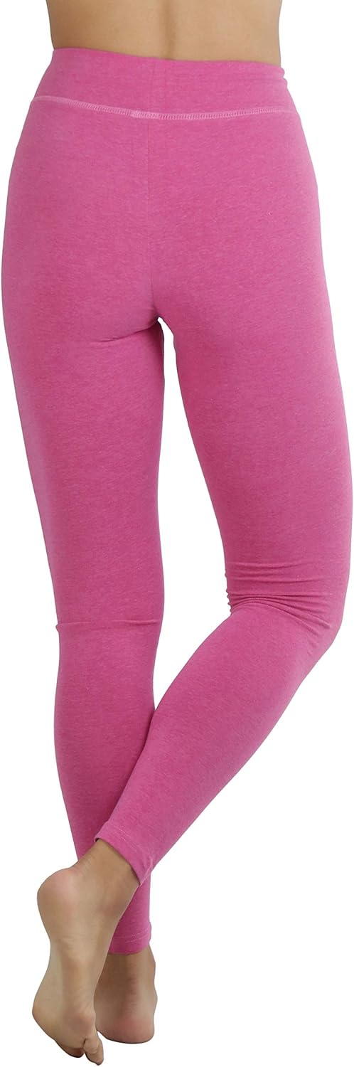 ToBeInStyle Women's Single Medium Weight Breathable Cotton-Spandex Leggings - Image 2