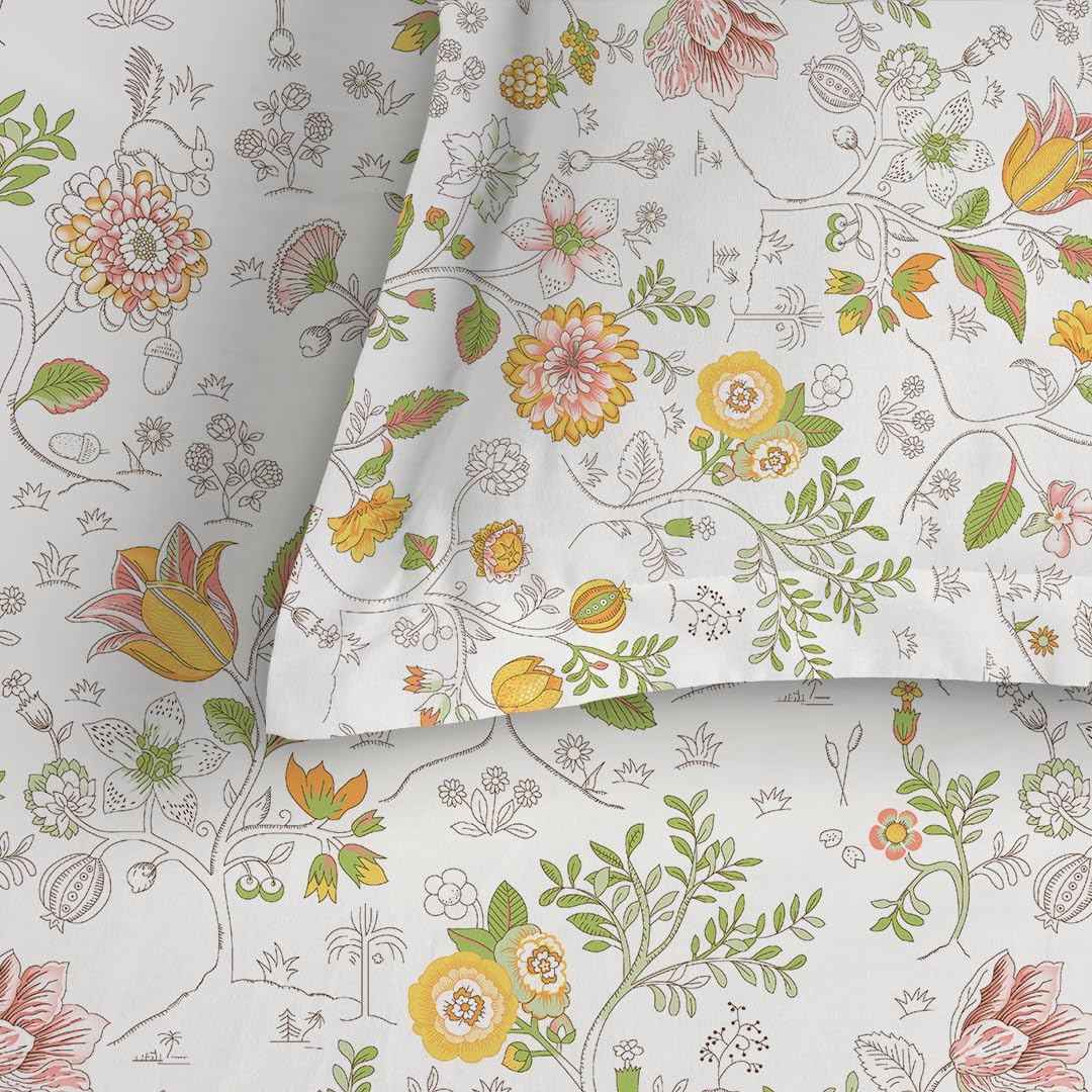 Bello Cotton Queen Bedsheet - Soft & Breathable -7