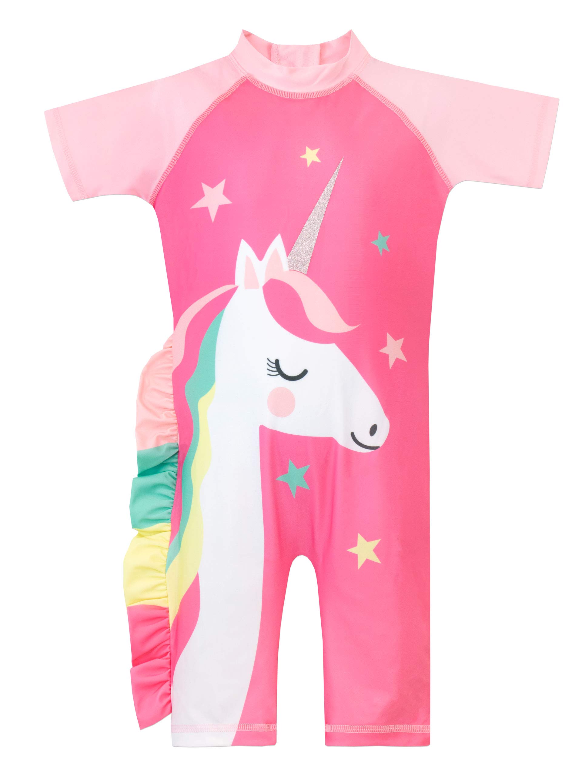Harry BearGirls Swimsuit | Unicorn Swimming Costume for Girls | Kids Swimsuit | Ages 18 Months to 7 Years