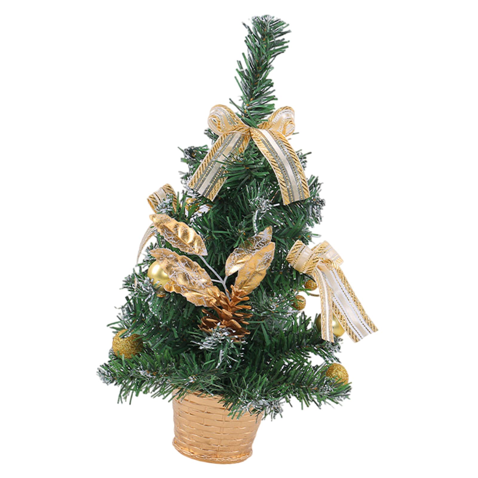 Tsophreniq Potted Christmas Tree Tabletop Decoration Holiday Decorative Desktop Ornament Potted Plant Desk Embellishment Festival Desk Accessory