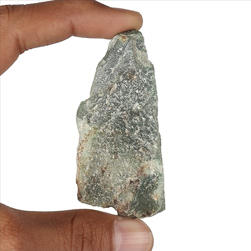 Miniatura 4 de GEMHUB Cristal curativo suelto de jade verde crudo natural para múltiples usos, 137.2 unidades., Gema, Jade verde birmano