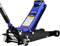 Vista 19 de gato de piso de 3 toneladas, gato hidráulico de perfil bajo de elevación rápida con pistones de bomba duales, gato de servicio hidráulico de acero