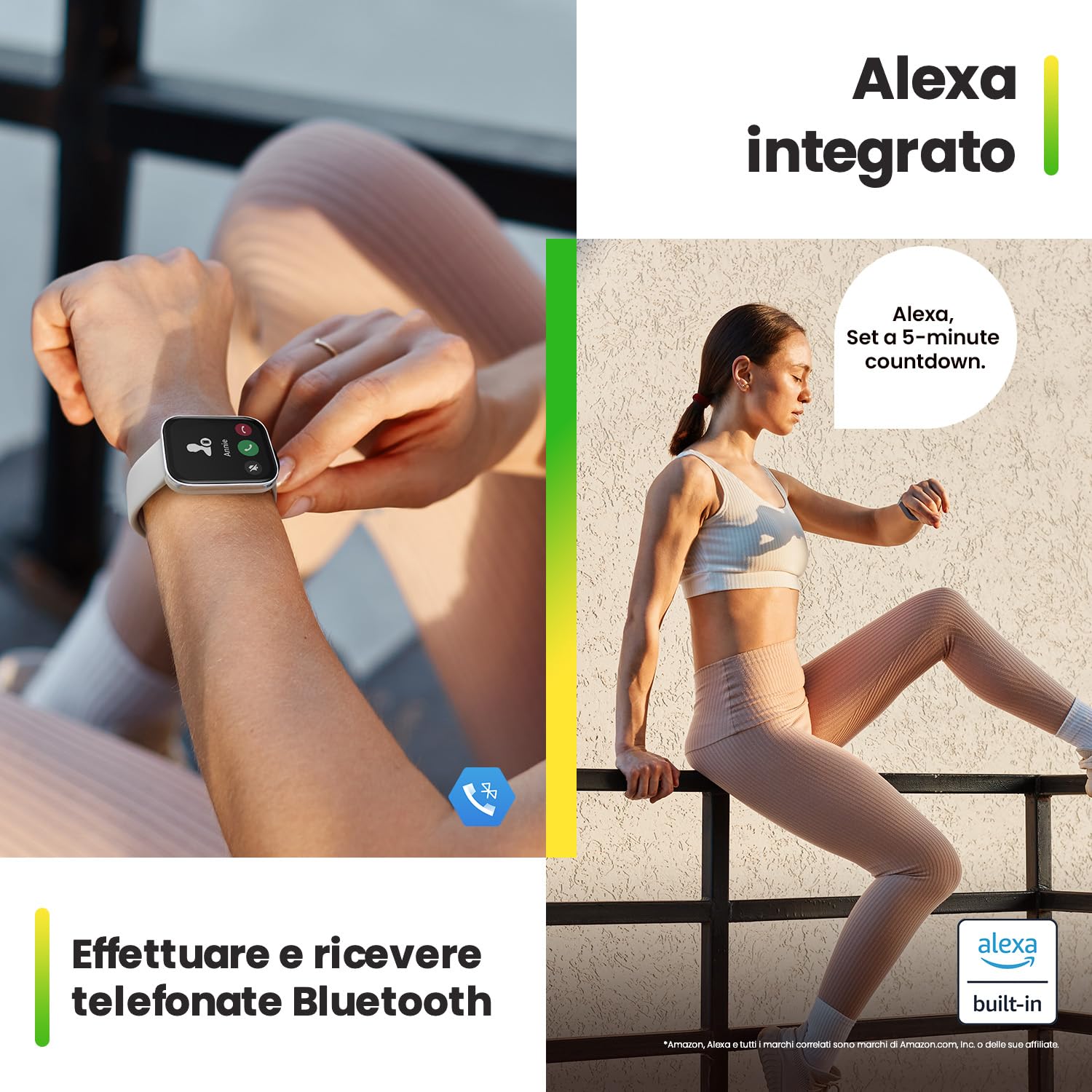 Amazfit Bip 5 Unity, 46 mm, Smart Watch Fitness Activity Tracker, batteria 11 giorni, 120+ modalità sportive, chiamata Bluetooth, monitoraggio salute, facce orologio personalizzabili