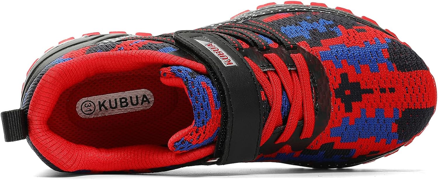 KUBUA Kids Sneakers for Boys Girls Running Tennis Shoes Lightweight Breathable Sport Athletic - Image 3