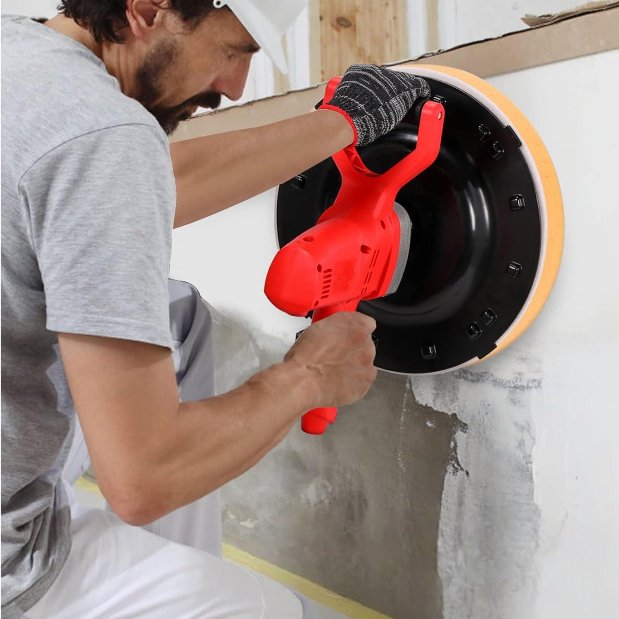 Frattone Frattazzatrice Frattazzo Elettrico 1680W con 6 Regolazioni di Velocità Levigatrice per Muro Pareti Cazzuola Lisciante per intonaco Rifiniture Murali