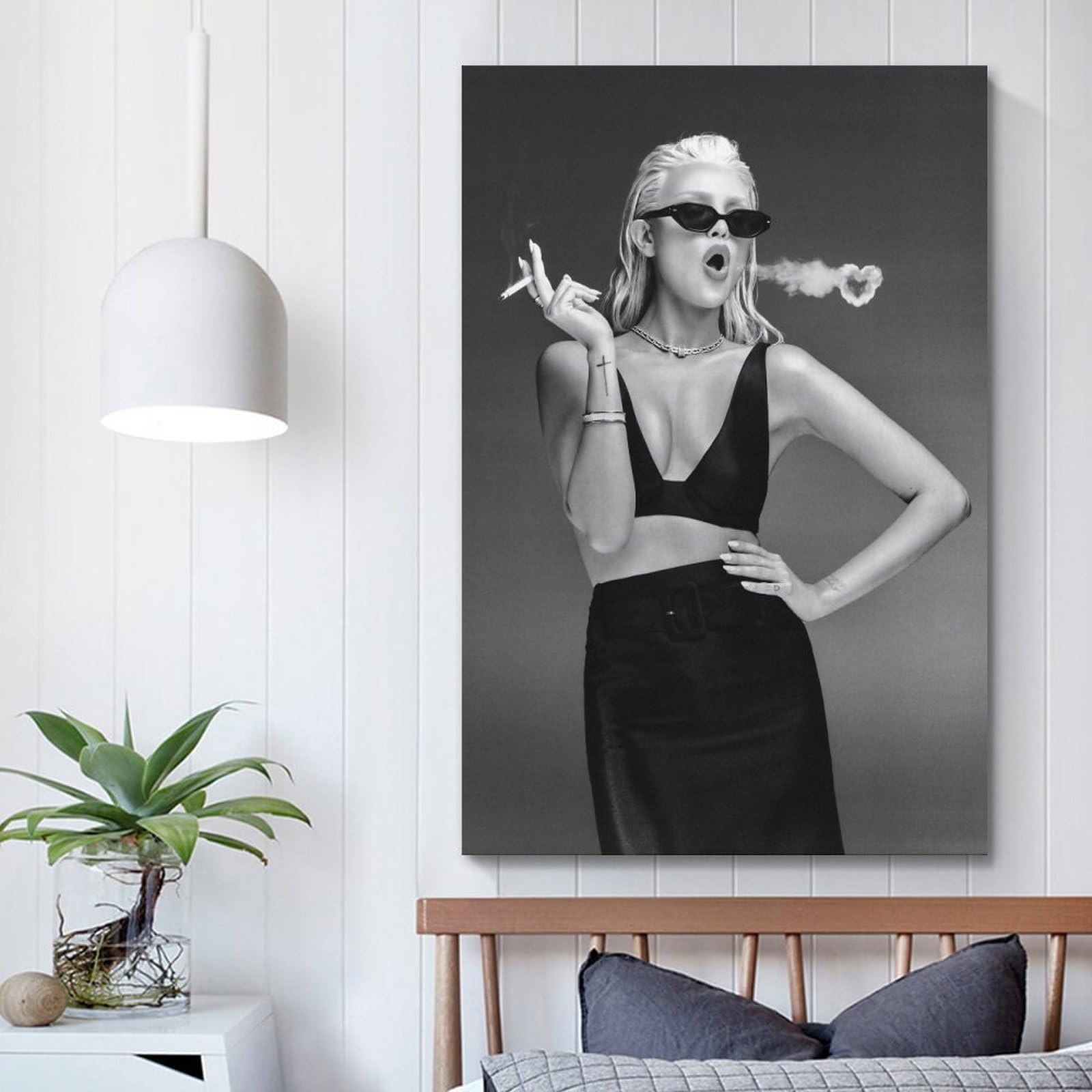 Eiza Gonzalez Smoking Poster Print Photo Art Painting Canvas Home  Decorative Bedroom Modern Decors Gifts 12x18inch(30x45cm) : Amazon.ca: Home