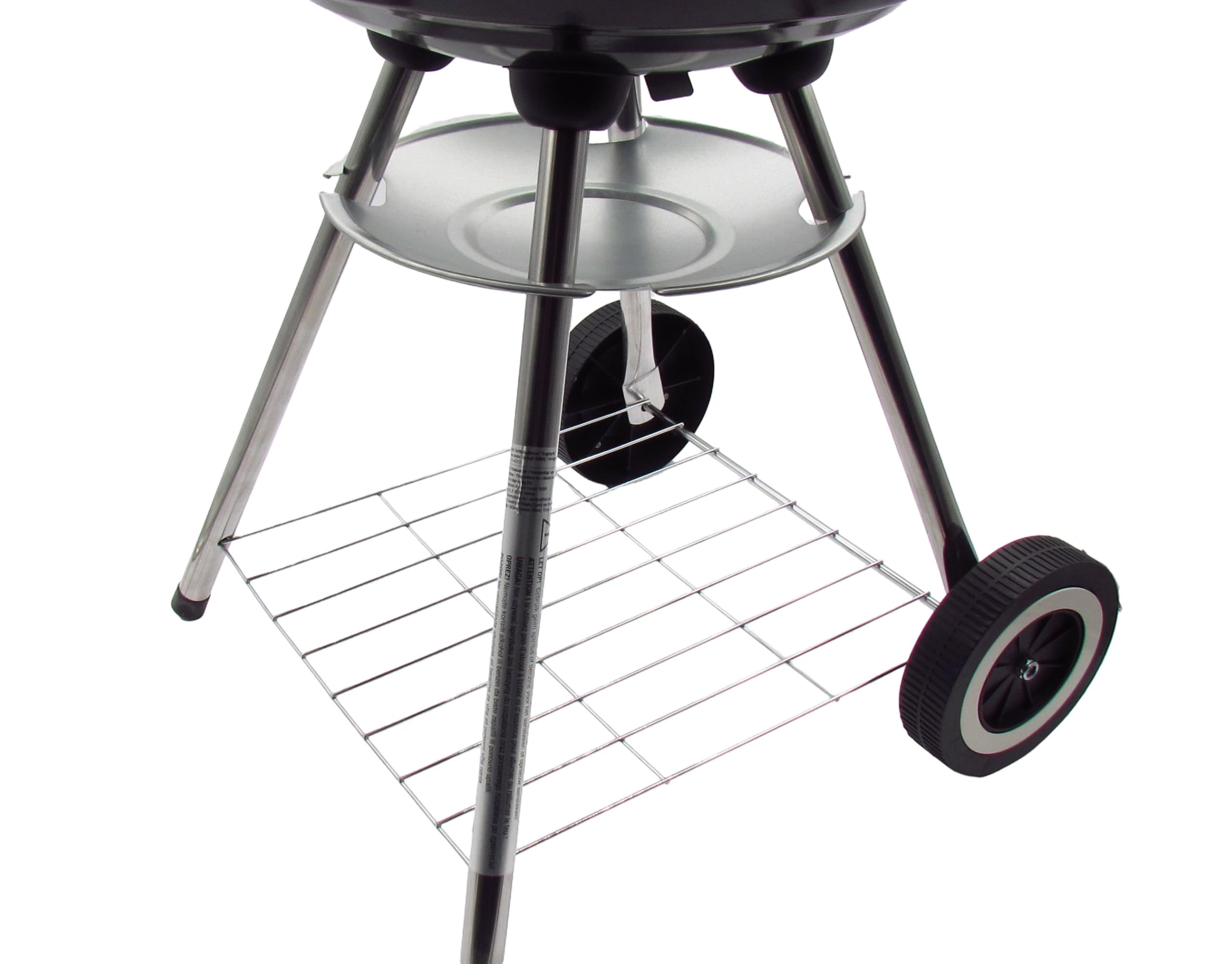 Kugelgrill Holzkohlegrill Ø 43 cm für Garten, Terrasse und Camping – mit Deckel, Holzgriffen & Zubehör optional (Grill einzeln)