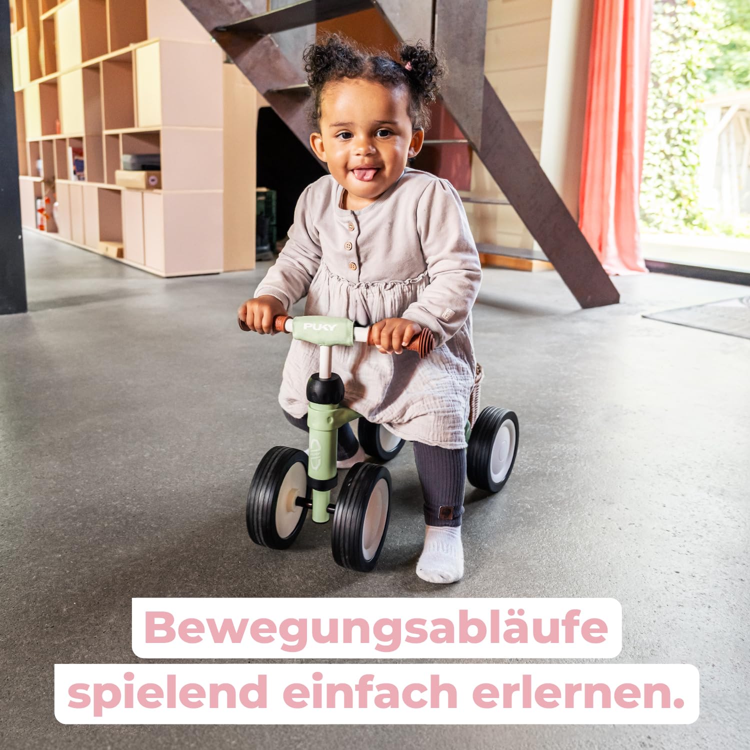 PUKY PUKYLINO | Kinder Laufrad ab 1 Jahr | Optimale Mobilitätsentwicklung & Lauflernrad ab 1 Jahr | Hochwertiger Stahl mit stoßfester Pulverbeschichtung | Balance Bike & Float-Laufräder
