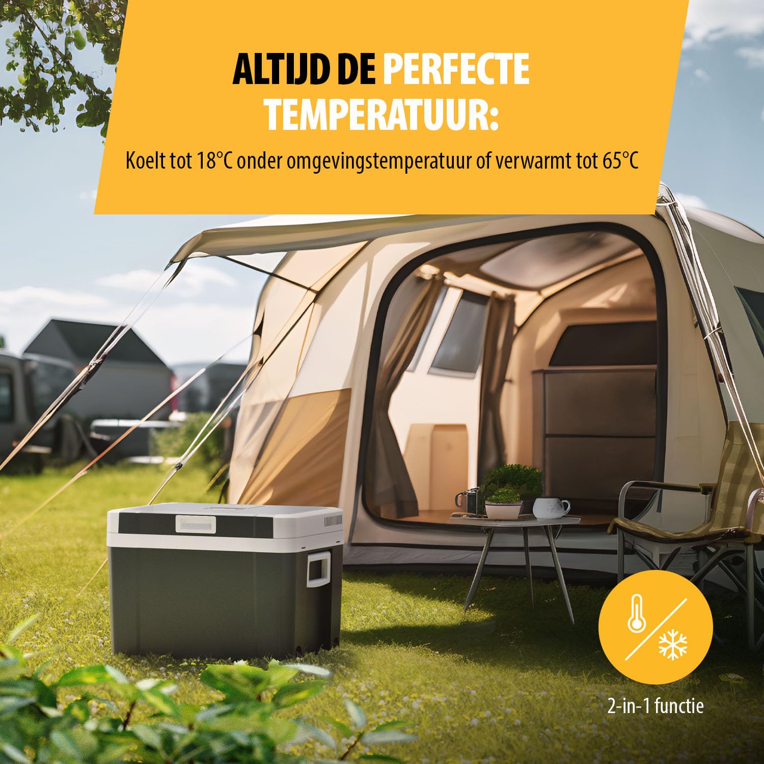 EZetil ESC21 DC Thermo-elektrische koelbox - 19L - 12 volt - Grijs - Voor in de auto EZetil ESC21 DC Thermo-elektrische koelbox - 19L - 12 volt - Grijs - Voor in de auto