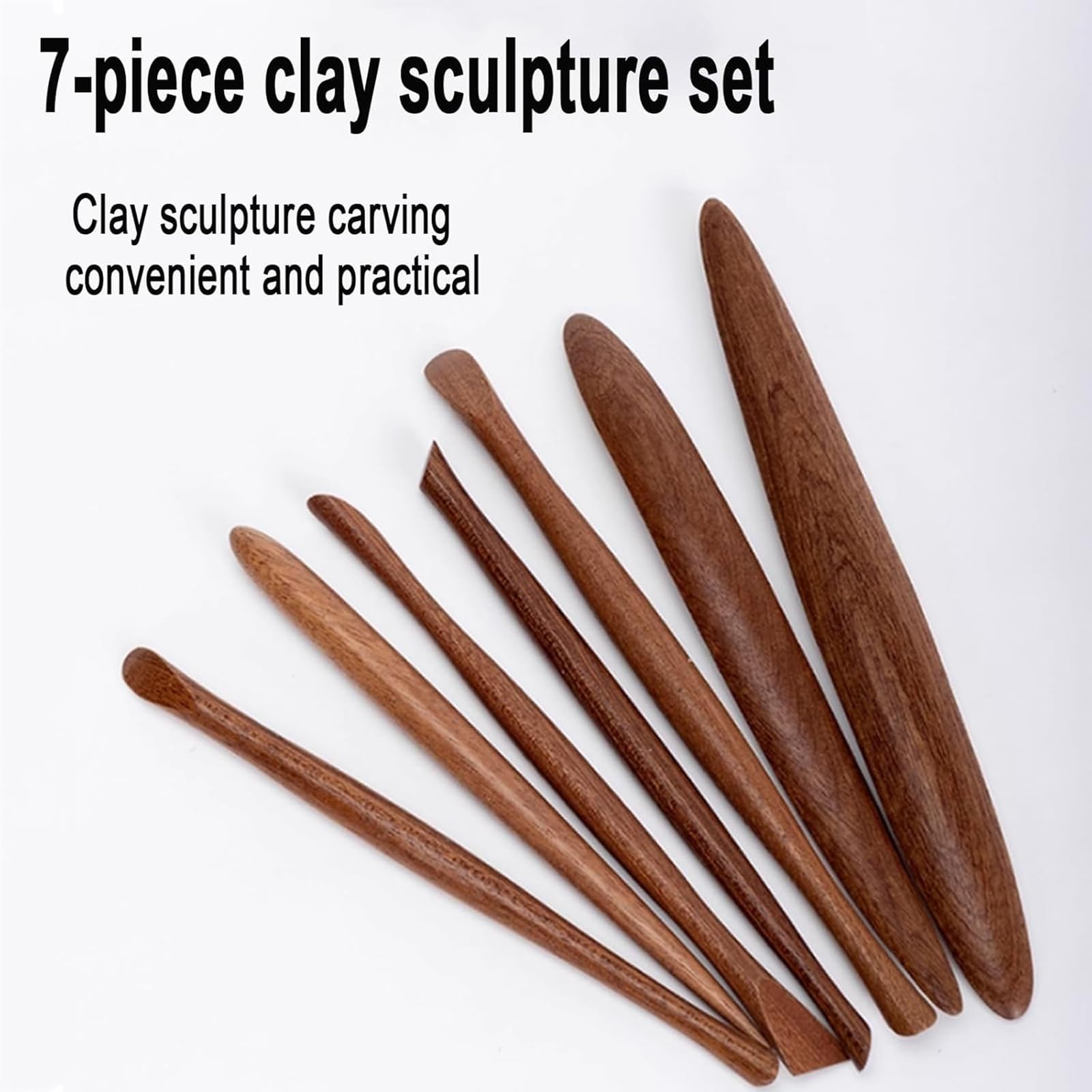 Juego de herramientas de escultura de arcilla, kit de cerámica profesional de 7 piezas, ligero y duradero con agarre cómodo para manualidades y esculturas finas