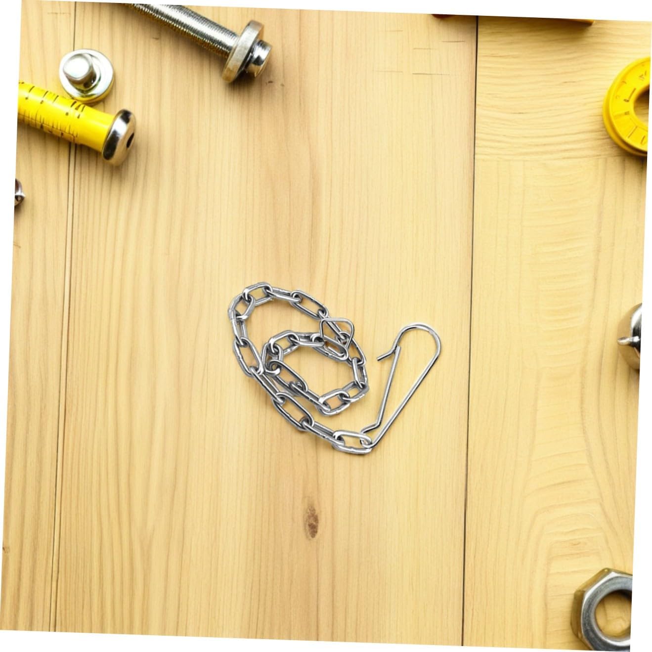 DOITOOL 2sets Toilet Lift Chain Upgrade Stainless Steel Chain for Easy Installation 5pcs*2