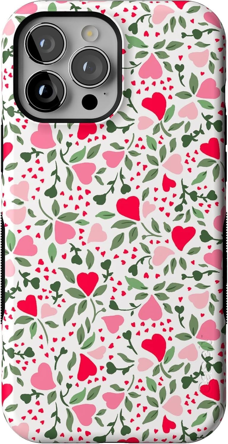 Casely iPhone 13 Pro Max Case | Vines of Love | Floral Heart | Bold Protective Case Design | Compatible with MagSafe