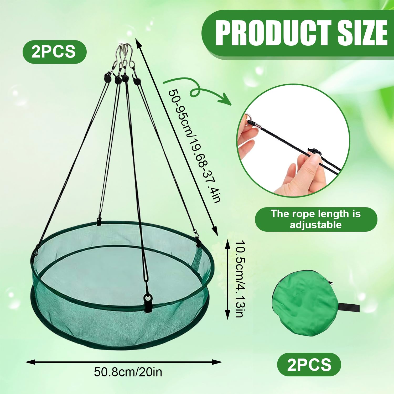 2Pcs Upgrade Vogelfutter Auffangschale, 51 x 11cm Ring Auffangschale für Vogelfutter, Grün Auffangschale Vogel-futter, Futterspender Auffangschale, Vogel-futter Samenfänger für Draußen Terrasse Garten - 2