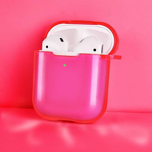 Vista 9 de AIRSPO Funda para Airpods, funda para Airpod de 2ª generación, funda protectora de TPU suave transparente compatible con Apple AirPods 1/2 funda