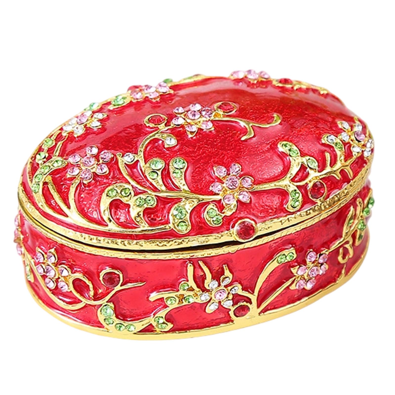 Snorvixre Stylish Retro Jewelry Storage Solution Featuring Multiple Compartments and Sturdy Construction Small Organizers Antique Storage