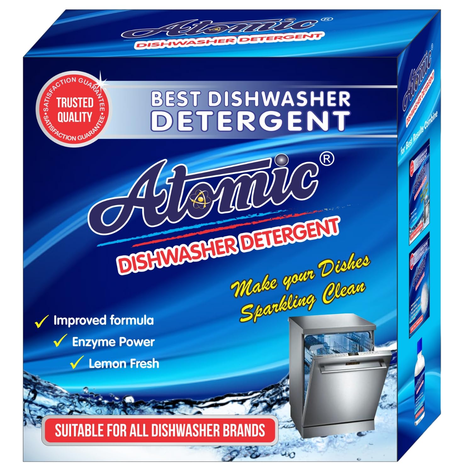Atomic Dishwasher Detergent Power Gives Ultra Crystal Clear Finish = 900GM Tested by| APCL London| (B08BK8YPF7) Amazon Price History, Amazon Price Tracker