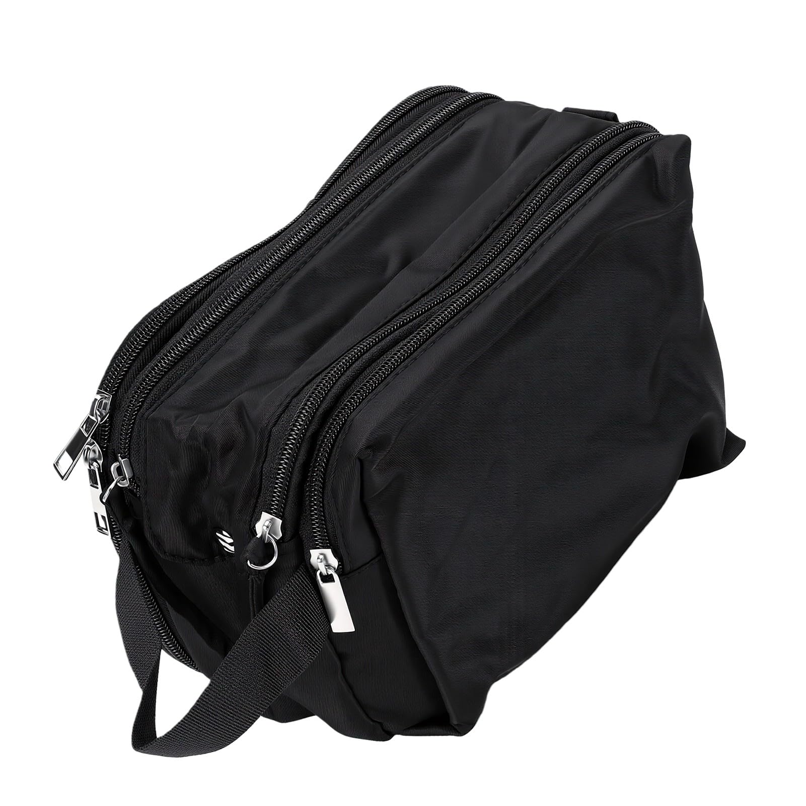SIXRUN Necessaire da Toilette con Doppia Apertura, 6.88oz (BLACK)