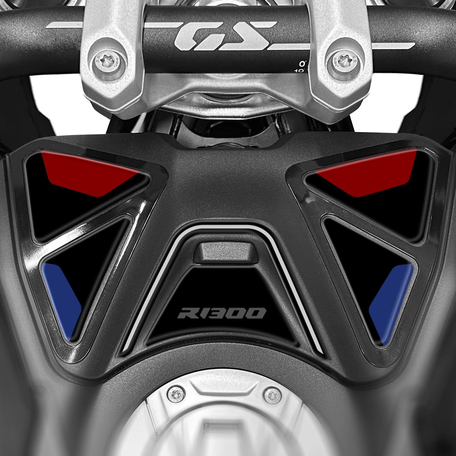 Kit de adhesivos para compartimento portaobjetos, de resina 3D, compatible con BMW R 1300 GS 2024 en adelante AST-003 (Trophy)