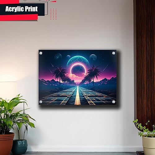 Miniatura 4 de Unique Synthwave Style Retro Art, 80s style art, framed poster print, guest room art, cool living room art, Print On poster, poster Prints