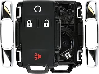 KeylessOption Keyless Entry Remote Control Car Key Fob Case Shell Button Pad Outer Cover for GMC Chevy M3N-32337100
