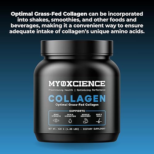 Miniatura 6 de MYOXCIENCE Polvo de colágeno alimentado con pasto óptimo Péptidos de colágeno bovino Apoya la producción de colágeno, la salud de las