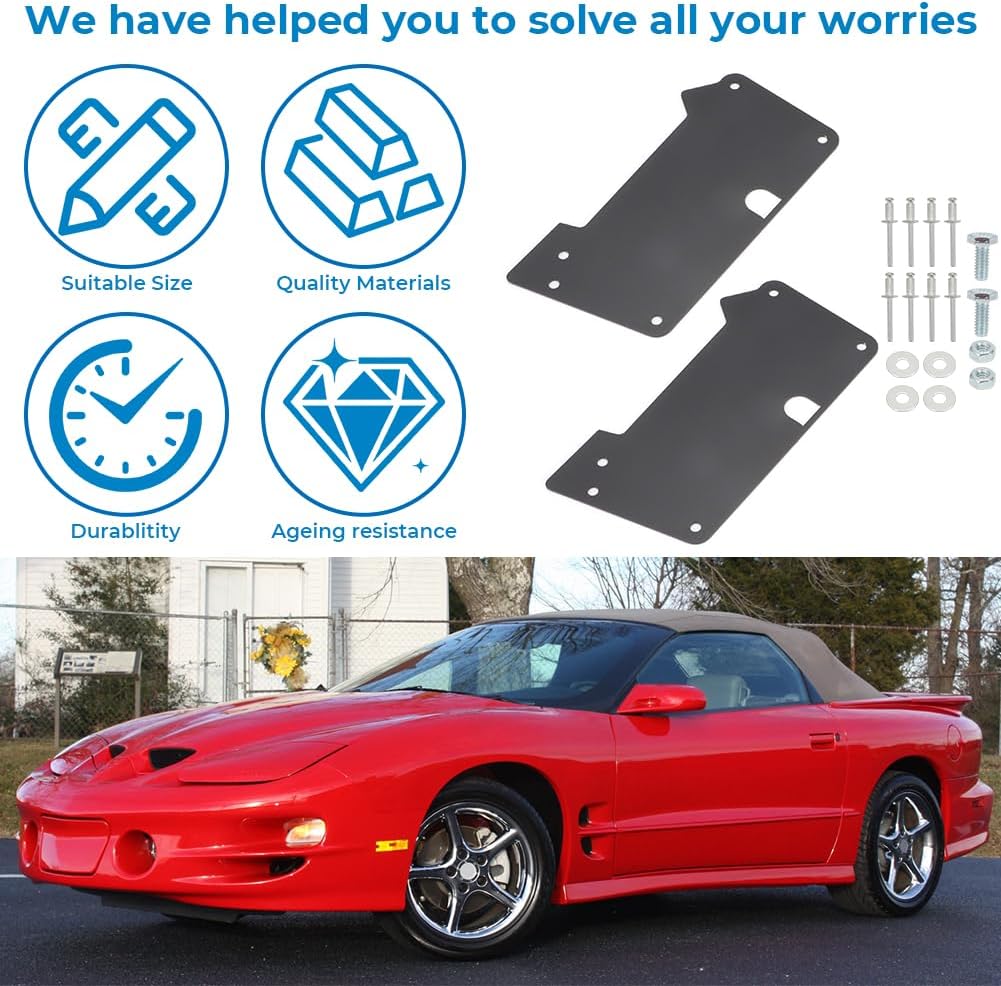 AUTOVIC Window Motor Support Plates for Chevrolet Camaro Pontiac Firebird F-Body 1993-2002 Fix Window Sag