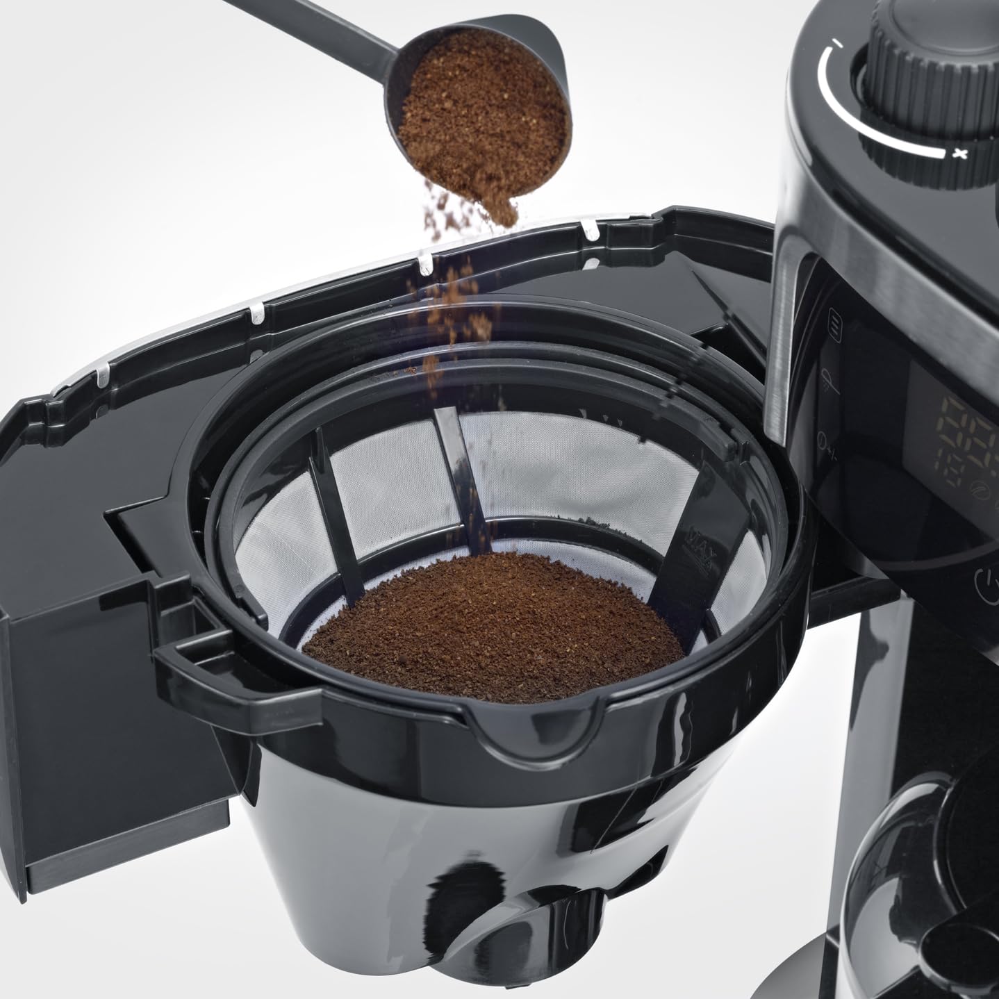 SEVERIN KA 4814 - Macchina da caffè con filtro in acciaio INOX e caraffa termica, macinazione fine e grado di macinazione selezionabile, 1000 W, fino a 8 tazze/ca. 1 litro