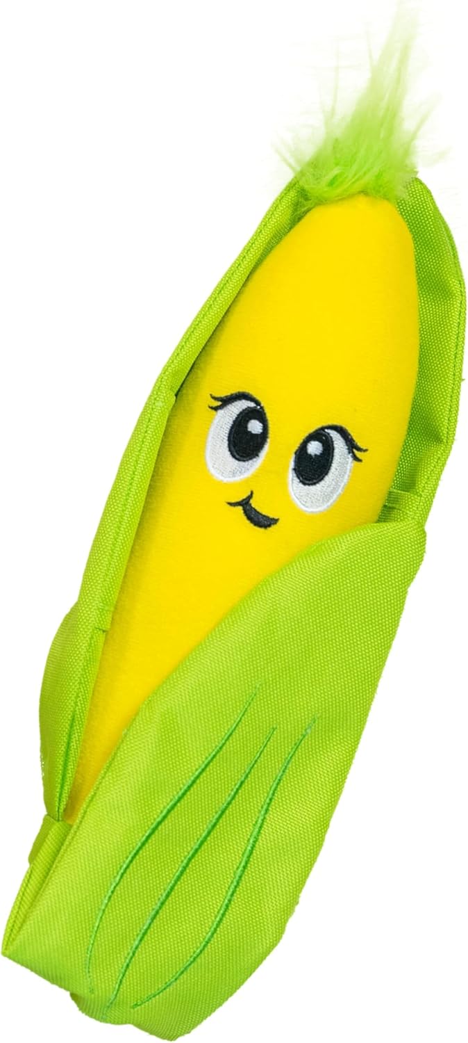 Outward Hound by Nina Ottosson Hide N’ Find Interactive Plush Dog Puzzle Dog Enrichment Toys, Plush, Durable Dog Toy, Corn, Multicolored