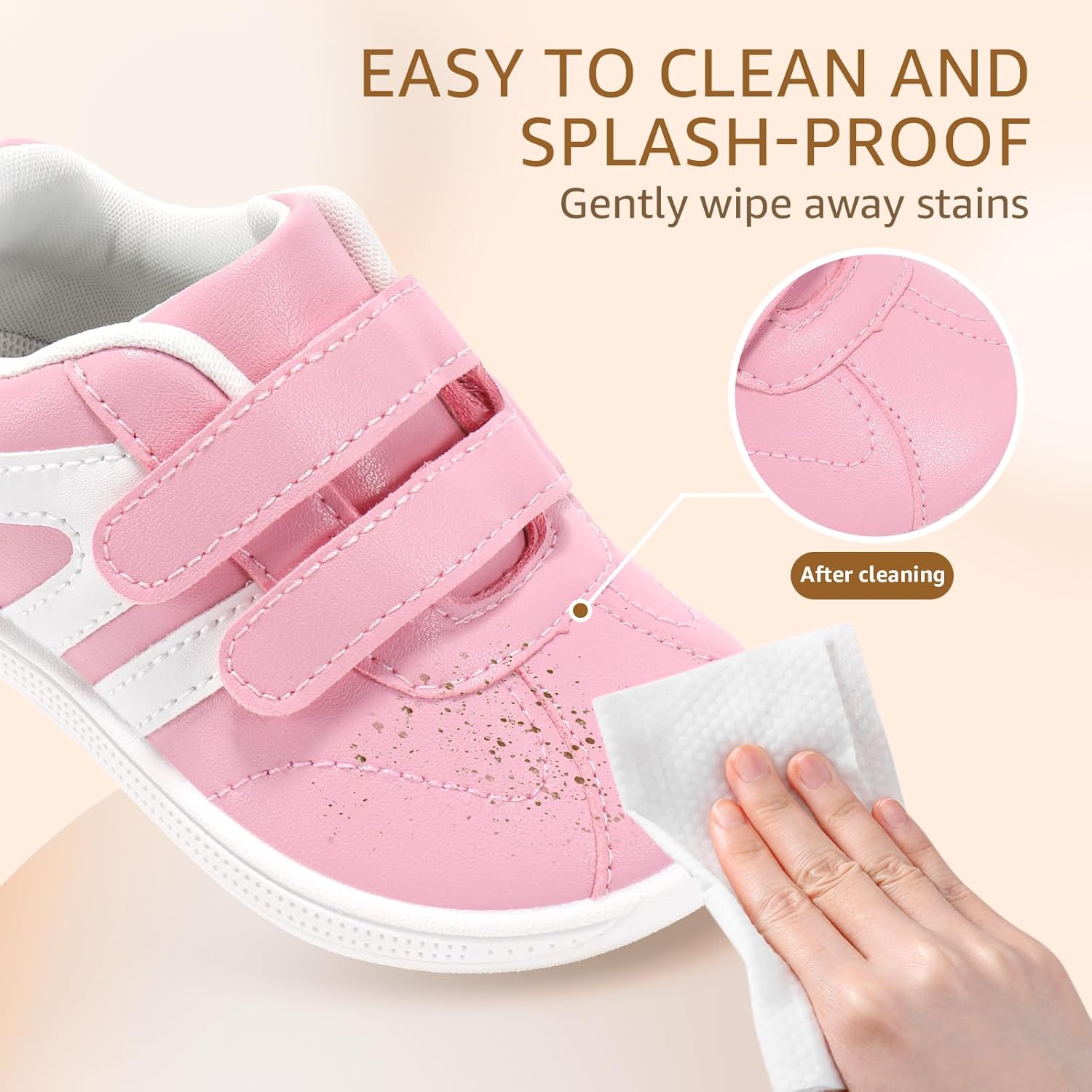 Toddler Wide Toe Box Barefoot Shoes Girls Boys Sneakers Zero Drop Fashion Kid Tennis Running Shoes Lightweight Non-Slip Comfortable First Walking Shoe Outdoor Activities School - Image 7