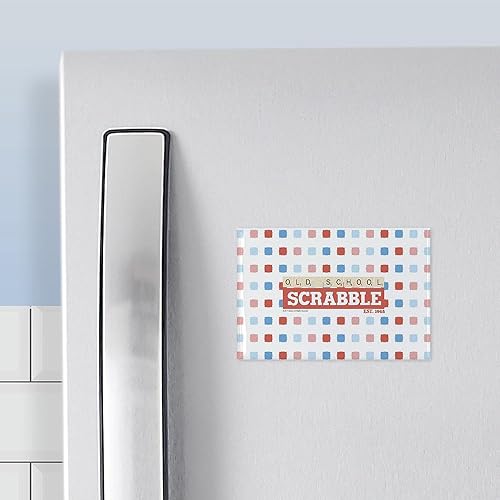 Miniatura 3 de CafePress Imán rectangular Scrabble de la vieja escuela, imán de refrigerador de 3 x 2 pulgadas