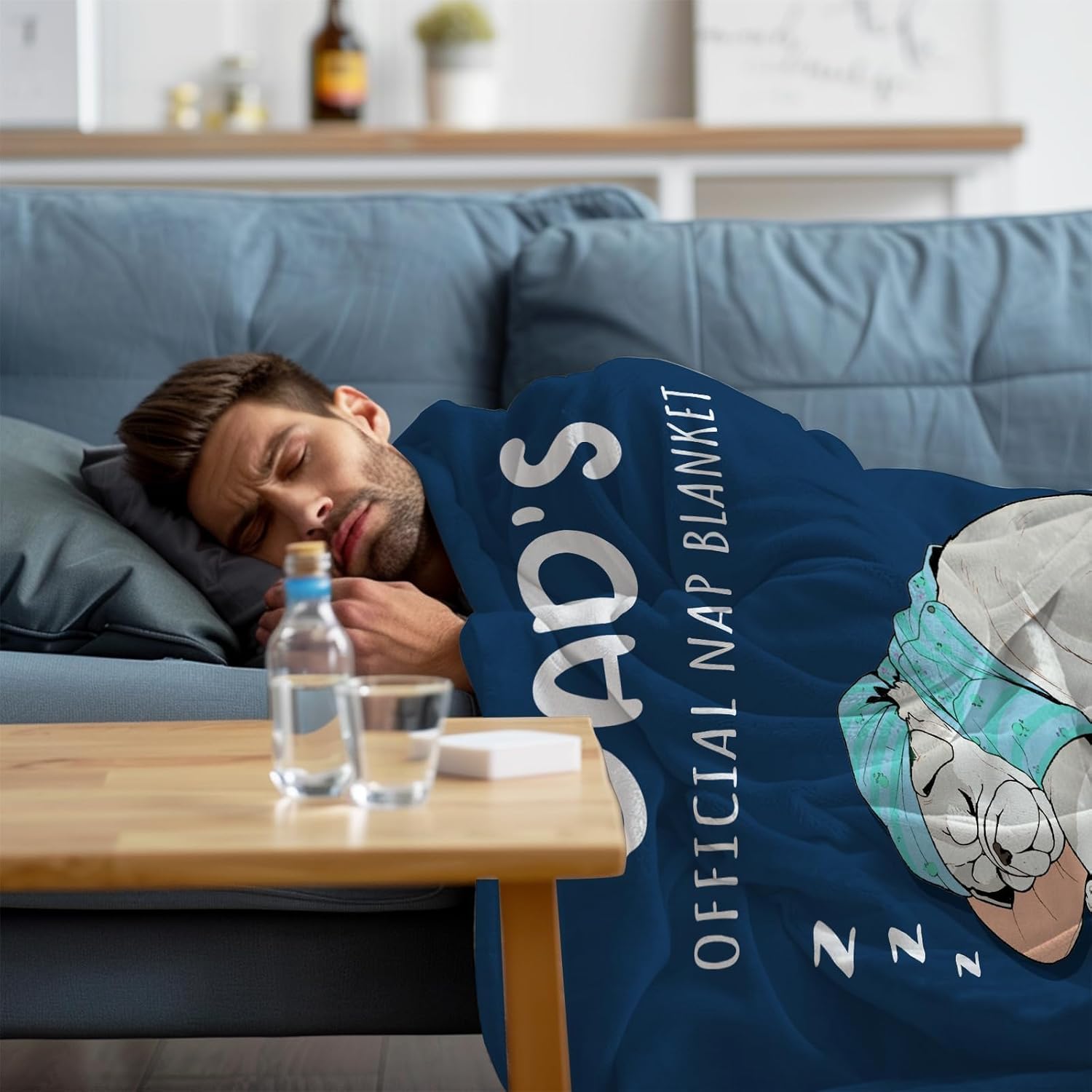 Funny Gifts for Dad, to My Dad Blanket, Dads Birthday Gift from Daughter Son for Christmas Father's Day - Soft Flannel Throw Blanket 60"×50" - Image 4