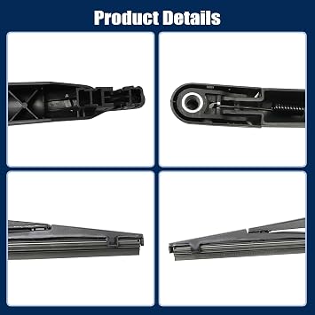 XQSMWF 28780-5RL0A Rear Windshield Wiper Arm Set Fit for Nissan Kicks 1.6L l4 2017 2018 2019 2020 2021 2022 2023# 287805RL0A Wiper Cover Accessories Assembly