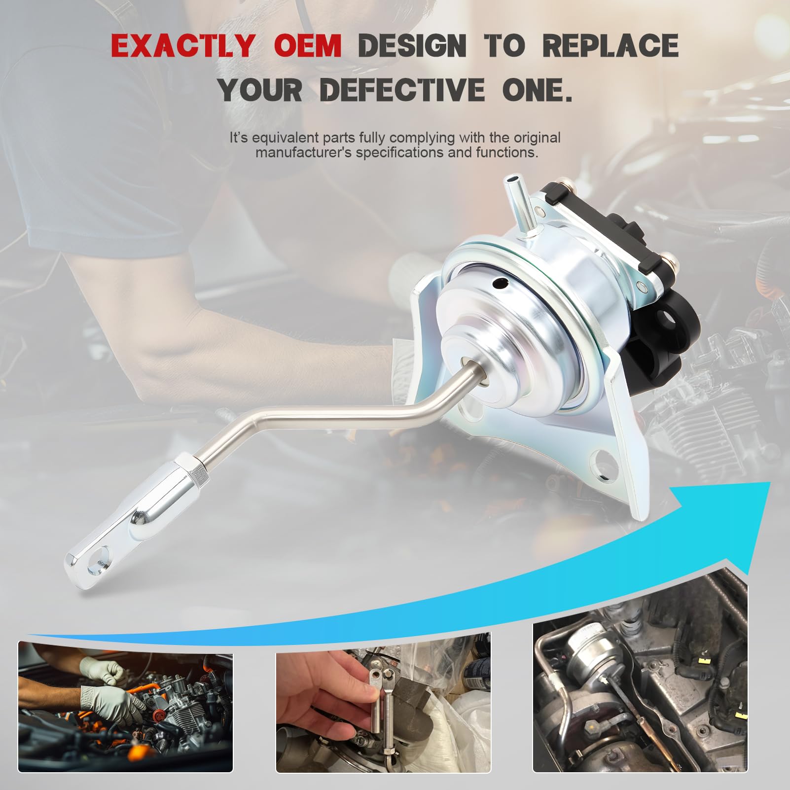 Turbo Wastegate 1.6 Hdi Pour 308 1.6 Hdi 1611139180 C3 1.4hdi 208 | Actionneur turbocompresseur 9673283680 0375Q9
