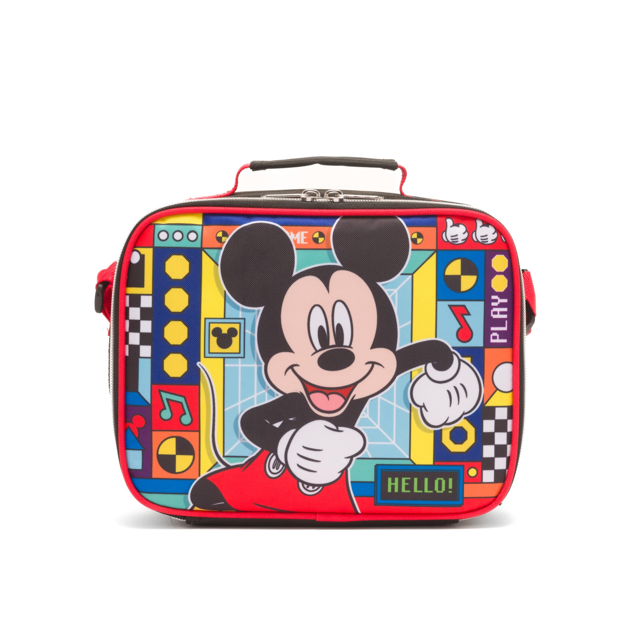 Ruz - Mickey Mouse Insulated Lunch Box with Adjustable Shoulder Straps
