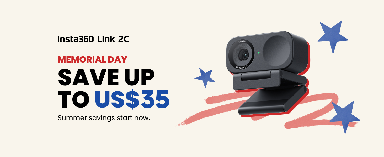 Amazon.com: Insta360 Link 2C - 4K Webcam for PC/Mac, 1/2