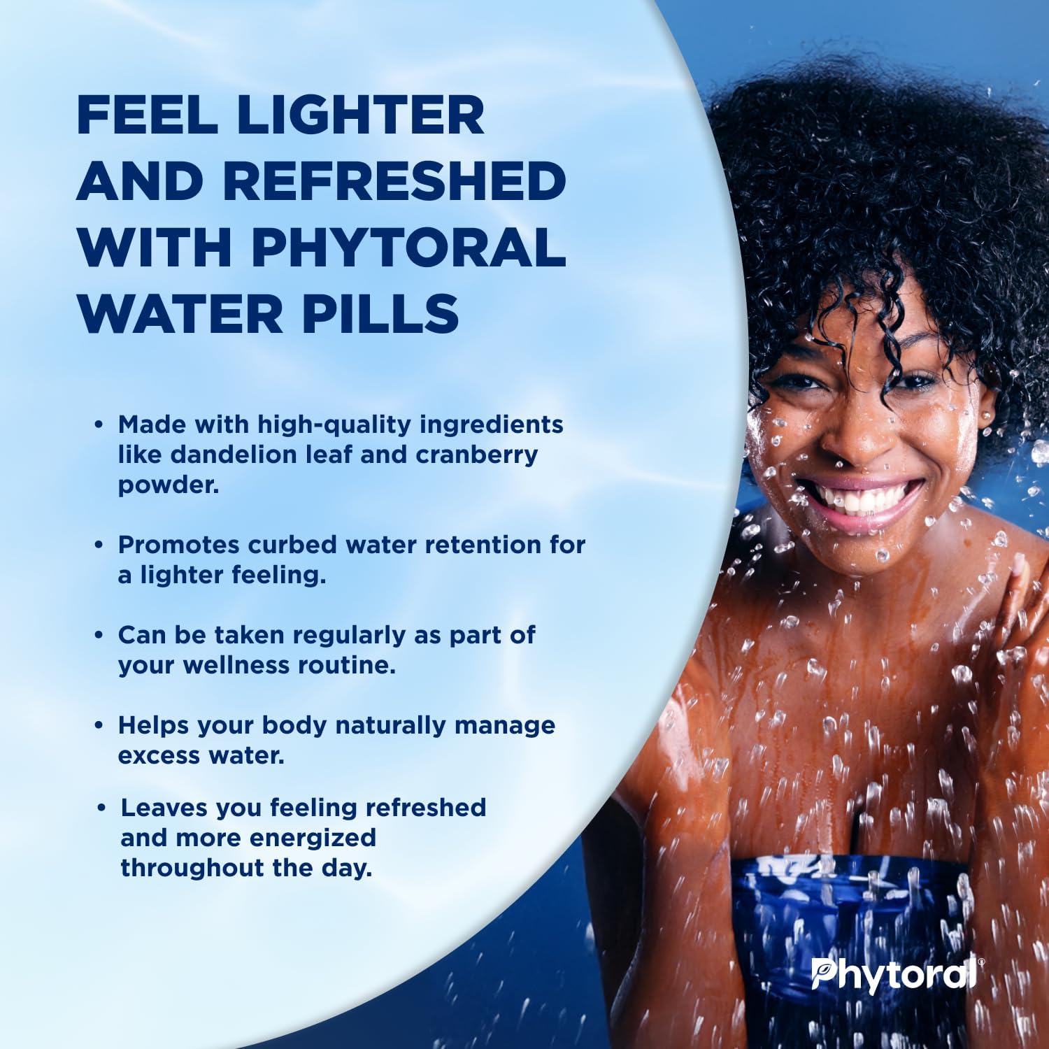 Water Retention Pills for Women & Men - Herbal Diuretic Supplements - Fluid Retention Supplement with Dandelion Leaf Extract & Green Tea for Bloating Relief - Pills for Leg & Feet Swelling - 90 Count