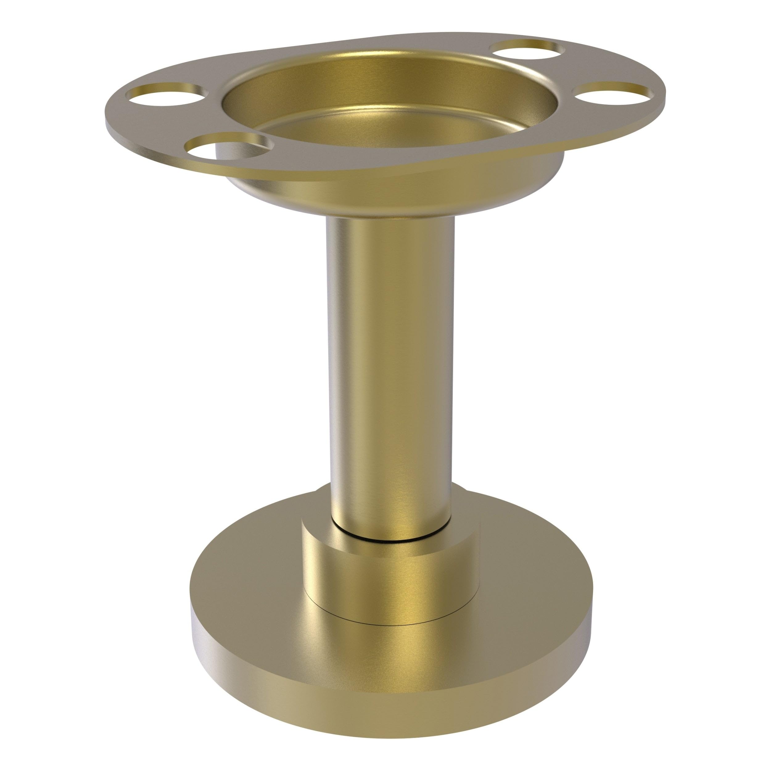 Porte-brosse à dents et gobelet Allied Brass en laiton satiné pour vanité