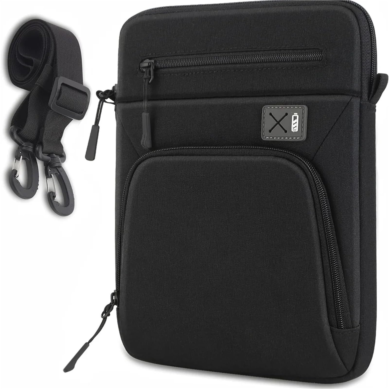 Bolsa Blanda De Tableta Bolso de la Manga de la Tableta Estuche Que Lleva de la manija de 12,9 Pulgadas con la Correa for el Hombro(Dark)