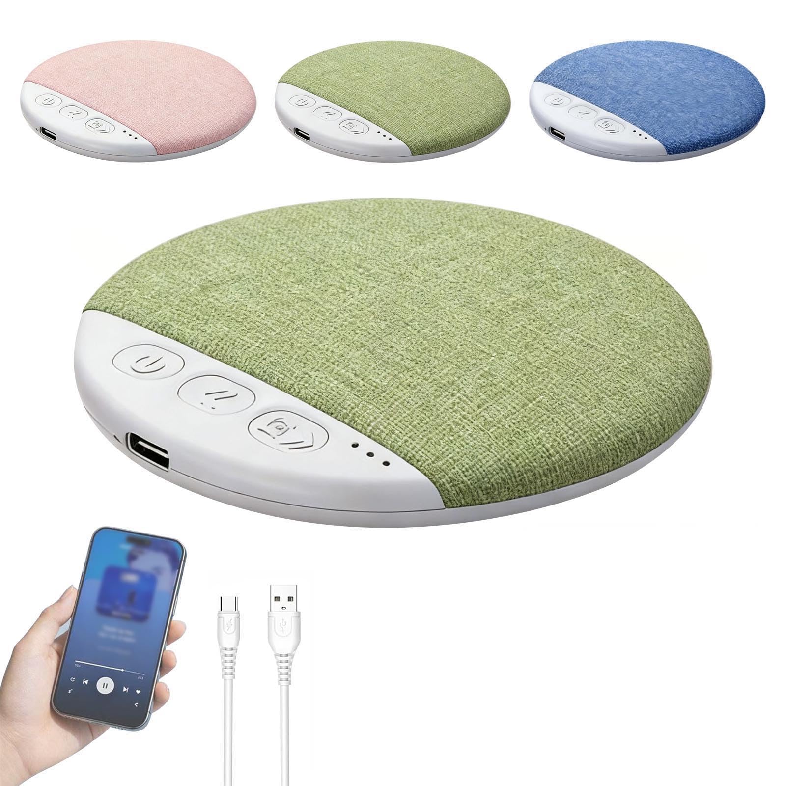 Bluetooth Pillow Speaker for Sleeping, Mini Portable Under Pillow Speaker with White Noise Timer Wireless Sleep Aid, Stereo Bass Private Sleep Headphones for Adult (Pink) — view 9