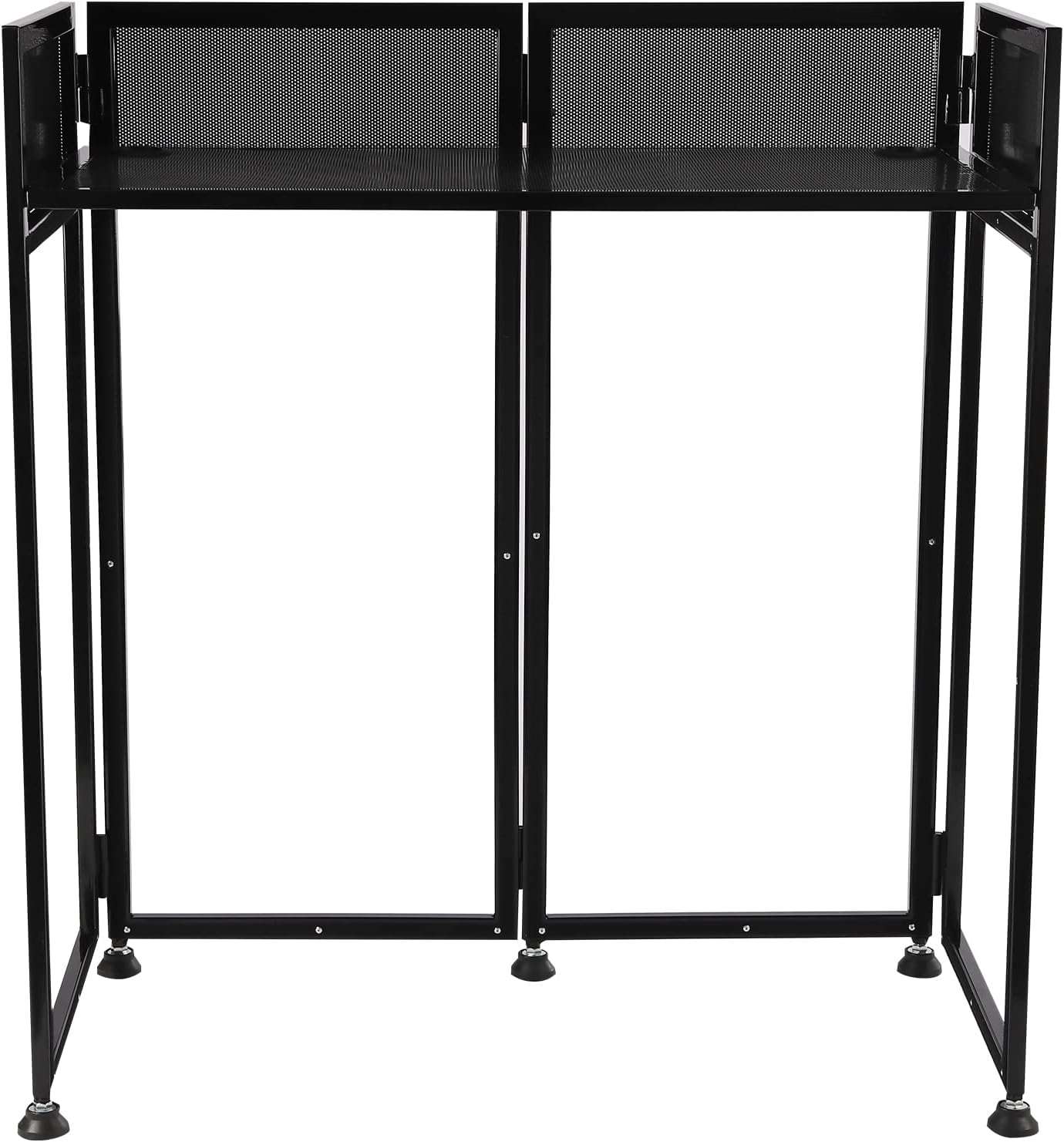 DJ Event Facade Metal Black Scrim Booth 20" x 40" Flat Table Top + Carrying Bag Includes Both White and Black Panels, for Public Squares, Ice Rinks, Birthday Party Supplies, Family Parties