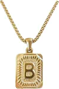 アクセサリー BoTT B Logo Necklace 18k plated Toogod 18K Gold Plated Letters Necklace B Necklace Pendant