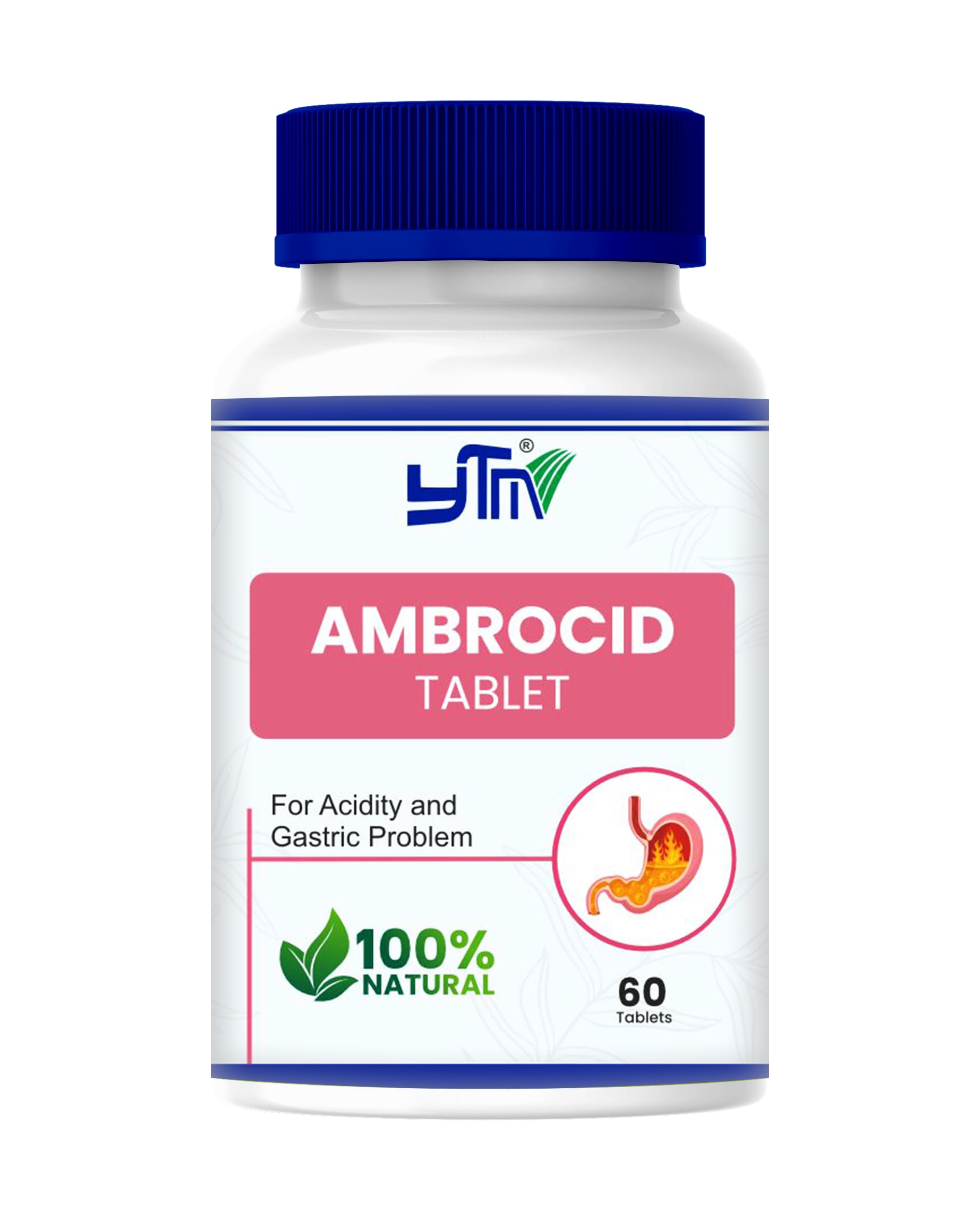 YTM Ambrocid Ayurvedic Tablets – 60 Tabs | relief in Acidity, Gas, Indigestion, Heartburn, Stomach & Mouth Ulcers-image-14
